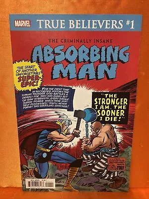 Buy Journey Into Mystery #114 Reprint Marvel Comics True Believers #1 Absorbing Man • 2.37£