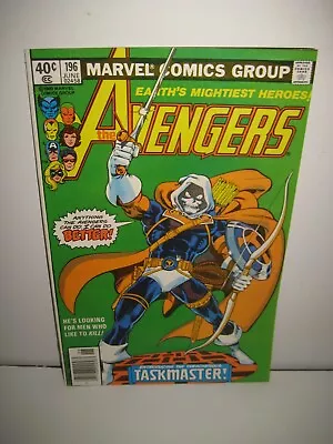 Buy Avengers #196 1st Appearance & Origin Taskmaster George Perez (1980) • 51.59£