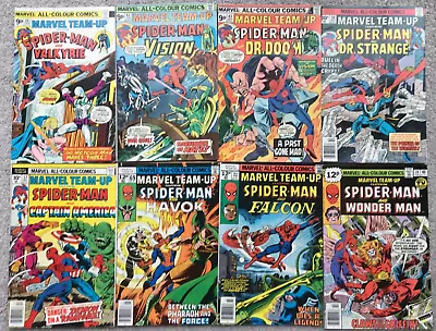 Buy Marvel Comics - Marvel Team-up 8 Issue Lot From 1970s Mid Grade • 20.50£