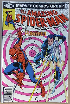 Buy The Amazing Spider-man #201, Great  Punisher  Cover Art, High Grade!! • 35£