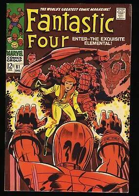 Buy Fantastic Four #81 FN/VF 7.0 Wizard Appearance! Jack Kirby Cover Art! Marvel • 26.88£