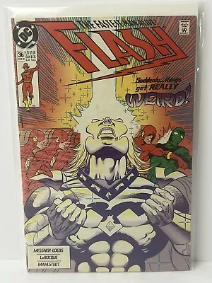 Buy The Flash #36 DC Comics 1990 Copper Age, Boarded Color • 3.08£