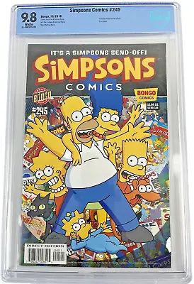 Buy Simpsons Comics #245 (Direct), CBCS 9.8 (not CGC), 2018, Bongo, Key: Final Issue • 74.29£