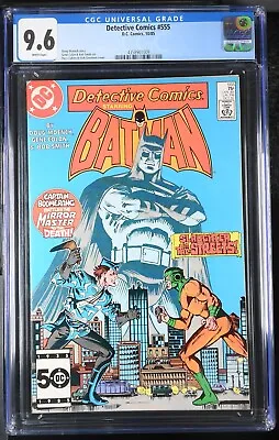 Buy Detective Comics #555 CGC 9.6 NM+ (DC 1985) White Pages! Doug Moench Batman • 59.58£