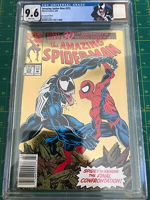 Buy Amazing Spider-Man 375 CGC 9.6 Venom App Newsstand Custom Label • 98.74£