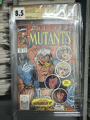 Buy New Mutants 87 CGC Signature Series Todd McFarlane 8.5 1st Full Cable Signed SS • 238.99£