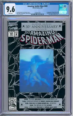 Buy Amazing Spider-Man 365 CGC Graded 9.6 NM+ 1st Spider-Man 2099 Marvel Comics 1992 • 70.95£