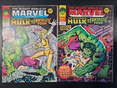Buy The Mighty World Of Marvel Starring Hulk #323 & #324 Marvel Uk 1978 • 0.99£