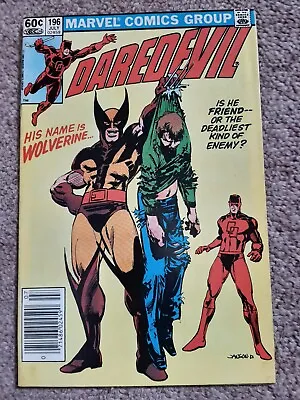Buy Daredevil# 196 Key Issue 1983  Wolverine And 1st App Lord Dark Wind VG+ • 12£