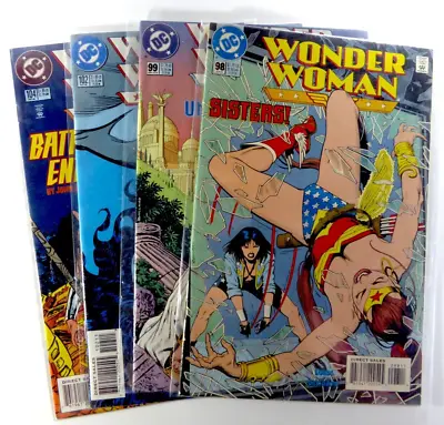 Buy DC WONDER WOMAN (1996) #98 99 102 104 BOLLAND + BYRNE VF/NM To NM Ships FREE! • 14.89£