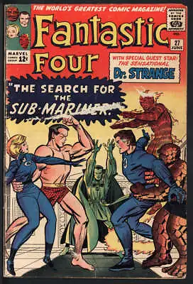 Buy Fantastic Four #27 2.0 // 1st Doctor Strange Crossover 1964 • 70.36£