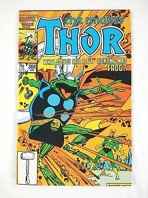Buy The Mighty Thor #366 1st Throg Cover (1986 Marvel Comics) VF/NM 9.0 • 10.30£