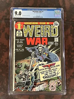 Buy Weird War Tales #1 CGC 9.0 1971 Joe Kubert Cover!! • 445.37£