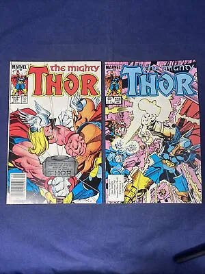 Buy Thor 338 & 339 (1983) Marvel 2 Issue Lot! • 86.89£