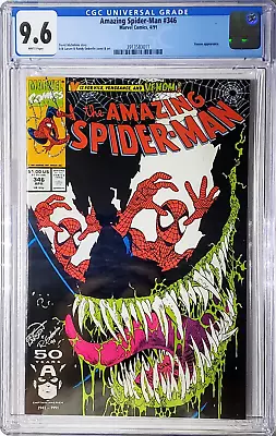 Buy Amazing Spider-man #346, Cgc 9.6 White Pages, 1991 Marvel Comics • 78.85£