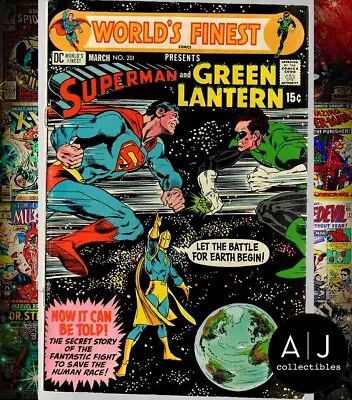 Buy World's Finest # 201 1971 Dc Neal Adams Cover Superman Vs Green Lantern Fn 6.0 • 12.92£