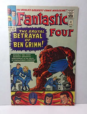 Buy Aug 1965 Fantastic Four #41 FN+ 6.5 - Frightful Four (Medusa) • 36.40£