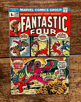Buy Bronze Age Marvel Comic FANTASTIC FOUR #140 - 1973 - Annihilus - VG/FN 5.0 • 10£