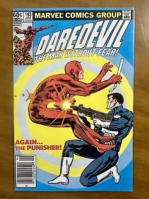 Buy Daredevil #183 Newsstand 1st Battle Vs Punisher Frank Miller (1982) VF/NM  RARE • 29.76£