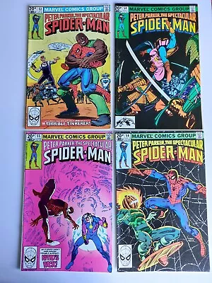 Buy Peter Parker Spectacular Spider-Man 53 54 55 56 Marvel 1981 • 9.90£