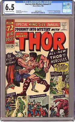Buy Thor Journey Into Mystery #1 CGC 6.5 1965 3961168019 1st App. Hercules • 335.66£