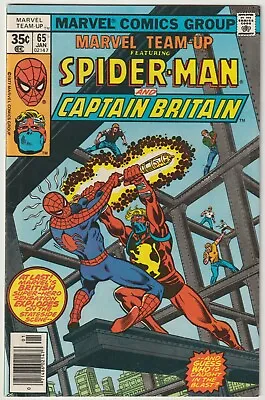 Buy Marvel Team-Up #65 (Marvel 1972Series) Spider-Man & Captain Britain.  VFN- • 59.95£