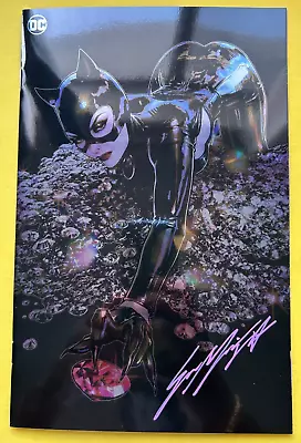 Buy Catwoman #64 Sozomaika Signed Foil Virgin Variant 2024 NM W/COA • 55.33£