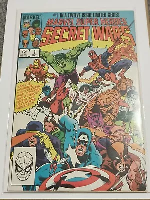 Buy Marvel Super Heroes Secret Wars I #1 May 1984 FIRST ISSUE Blue Galactus Error • 55£