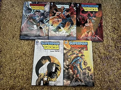 Buy Superman Wonder Woman New 52 Lot Of 5 Hardcover Vol 1,2,3,4,5 DC Comics • 8£