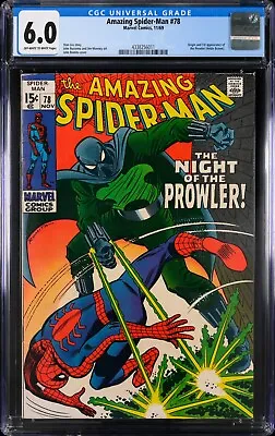 Buy Amazing Spider-Man #78 - Nov 1969 - Marvel Comics - CGC Grading 6.0 • 212.83£