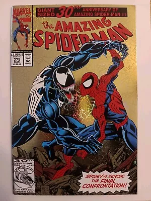 Buy Amazing Spider-Man # 375 Key Venom Double-Size Foil Cover Anniversary 1993 • 15.80£