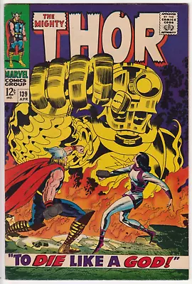 Buy The Mighty Thor #139, Marvel Comics 1967 VF 8.0 Stan Lee And Jack Kirby • 56.77£