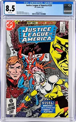 Buy Justice League Of America #235 CGC 8.5 (Feb 1985, DC) Gerry Conway, Steel App. • 34.15£