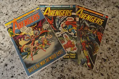 Buy Lot Of 3  Avengers  Comics #104/111/124 (Bronze Age) Marvel VG/F • 23.71£