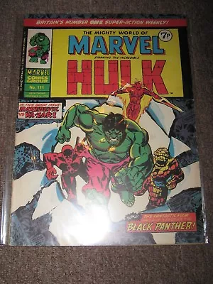 Buy The Mighty World Of Marvel 111 (Hulk, Fantastic Four & DareDevil) • 3£