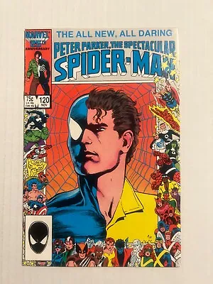 Buy Peter Parker Spectacular Spider-man #120 Marvel 25th Anniversary Cover 1986 • 8£