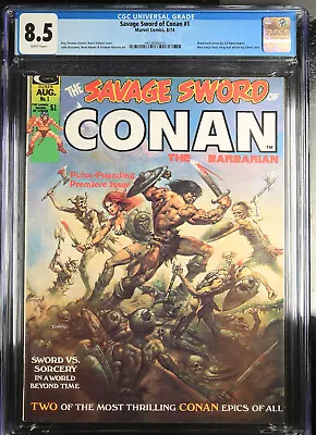 Buy SAVAGE SWORD OF CONAN #1 CGC 8.5* (MARVEL, 1974) Curtis • 139.41£