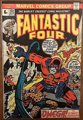 Buy Fantastic Four #132 - Black Bolt & Inhumans Appearance! (Marvel 1973) • 18.99£