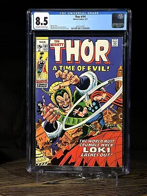 Buy THE MIGHTY THOR #191 CGC 8.5 Aug 1971 First Appearance Durok The Demolisher • 90.66£