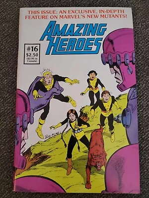 Buy Amazing Heroes #16 - 198- First Appearance New Mutants • 79.06£