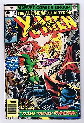 Buy Uncanny X-Men #105 VG+ Newsstand Signed W/COA Chris Claremont 1977 Marvel Comics • 119.11£