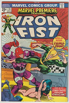 Buy Marvel Premiere #18 (Oct 1974, Marvel), VFN Condition (8.0), Iron Fist Stars • 26.09£