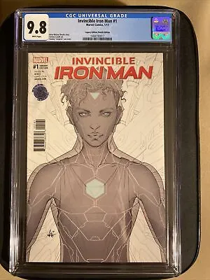 Buy Invincible Iron Man 1 CGC 9.8 Artgerm Legacy Sketch Edition - Riri Williams • 69.95£