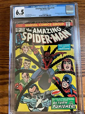 Buy Amazing Spider-Man #135: CGC 6.5 ~ 2nd Appearance Punisher.  (1974) • 126.50£