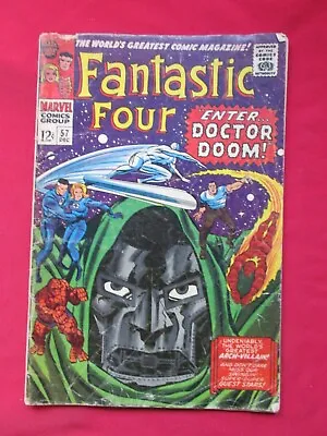 Buy Fantastic Four #57 Doctor Doom Silver Surfer Appearance Marvel Comic 1966 • 31.77£