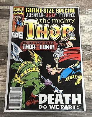 Buy The Mighty Thor #432 1991 Marvel Comics Giant Size Special Issue! Thor Vs Loki! • 11.79£
