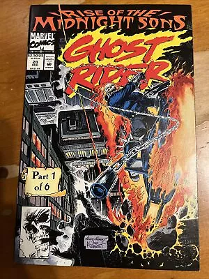 Buy Ghost Rider #28 1st Appearance Midnight Sons Lilith Marvel Comics 1992 • 14.40£