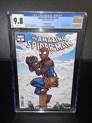 Buy Amazing Spider-Man #6 - LGY #900 - Wolf Cover CGC 9.8 Graded Comic • 59.99£