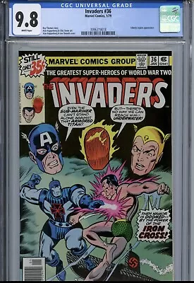 Buy Invaders #36  CGC 9.8  MARVEL Comics NEWSSTAND • 474.36£
