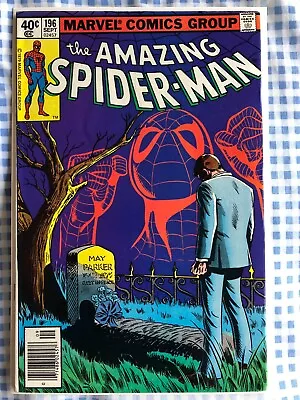 Buy Amazing Spider-Man 196 (1979) 1st App Debra Whitman, Death Aunt May Story [6.5] • 15.99£